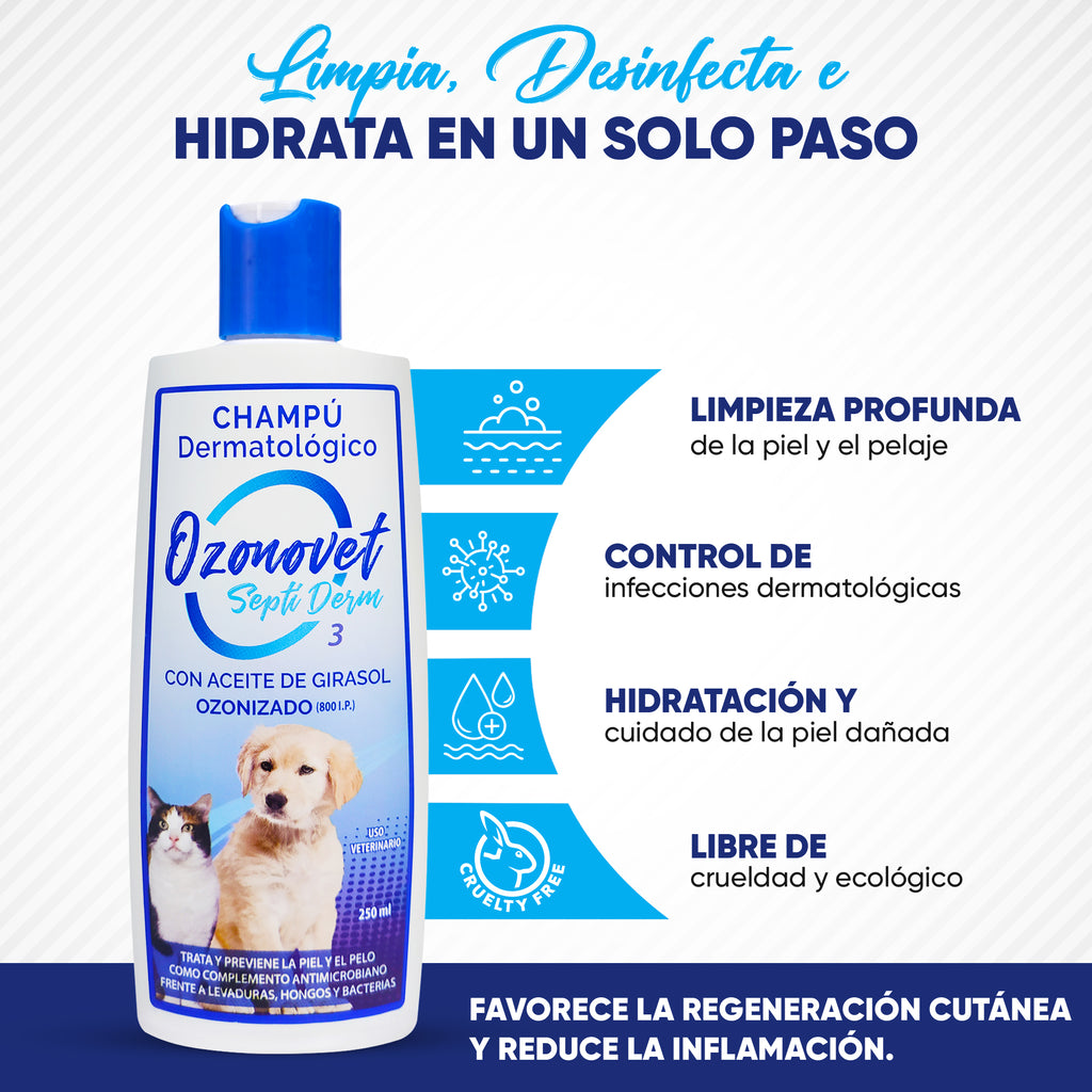 Ozonovet Septi-Derm Champú (250 ml)