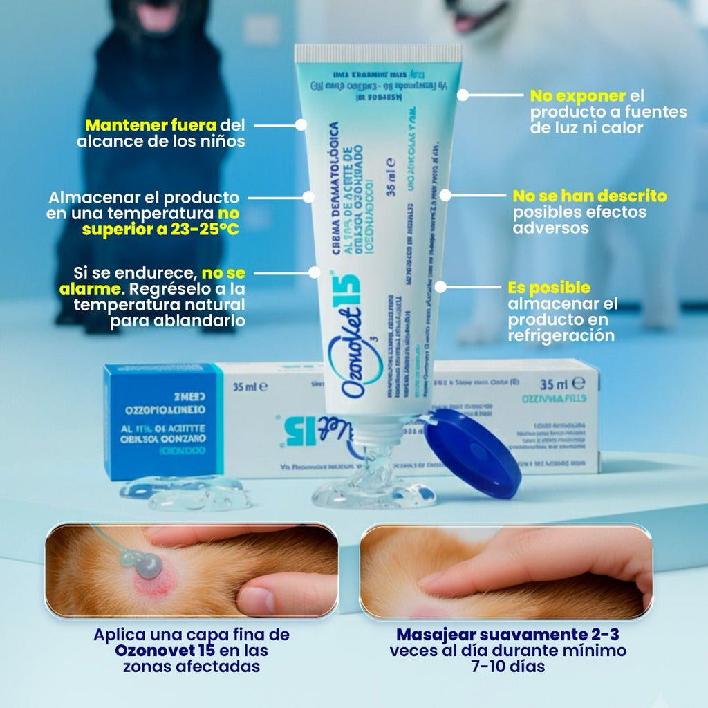Lipogel Ozonovet 15 – Solución natural y efectiva para la piel de tu mascota