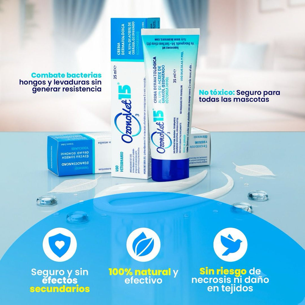 Lipogel Ozonovet 15 – Solución natural y efectiva para la piel de tu mascota
