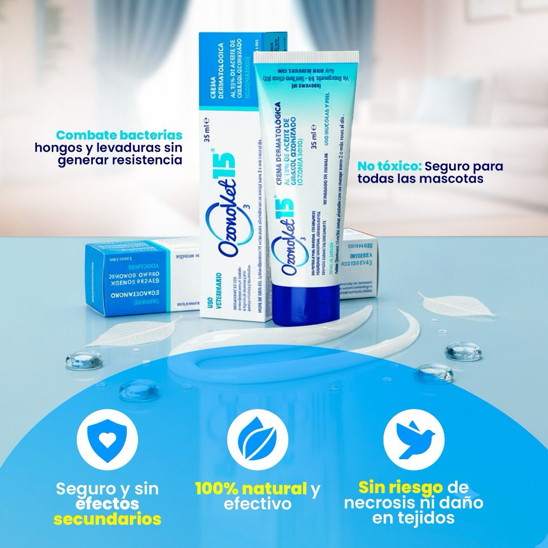 Lipogel Ozonovet 15 – Solución natural y efectiva para la piel de tu mascota