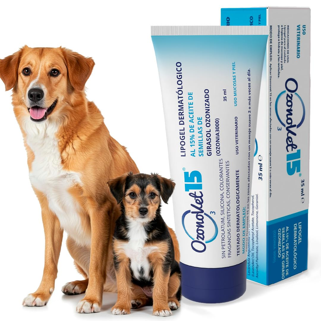 Lipogel Ozonovet 15 – Solución natural y efectiva para la piel de tu mascota